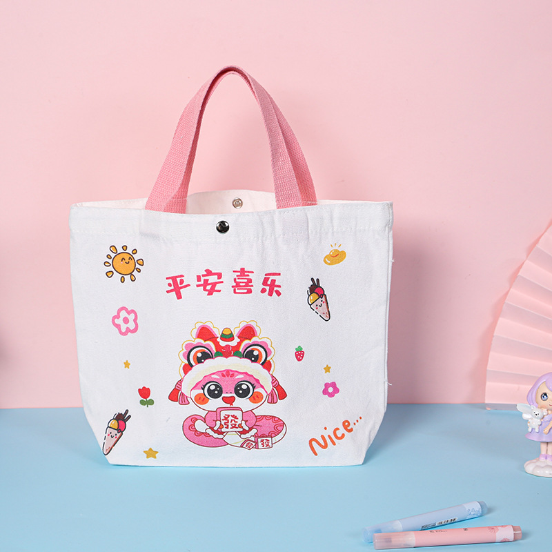 Bolso de lona de recuerdo para niños Bolso de regalo de cumpleaños para niños de escuela primaria Bolso de regalo de regalo de jardín de infantes