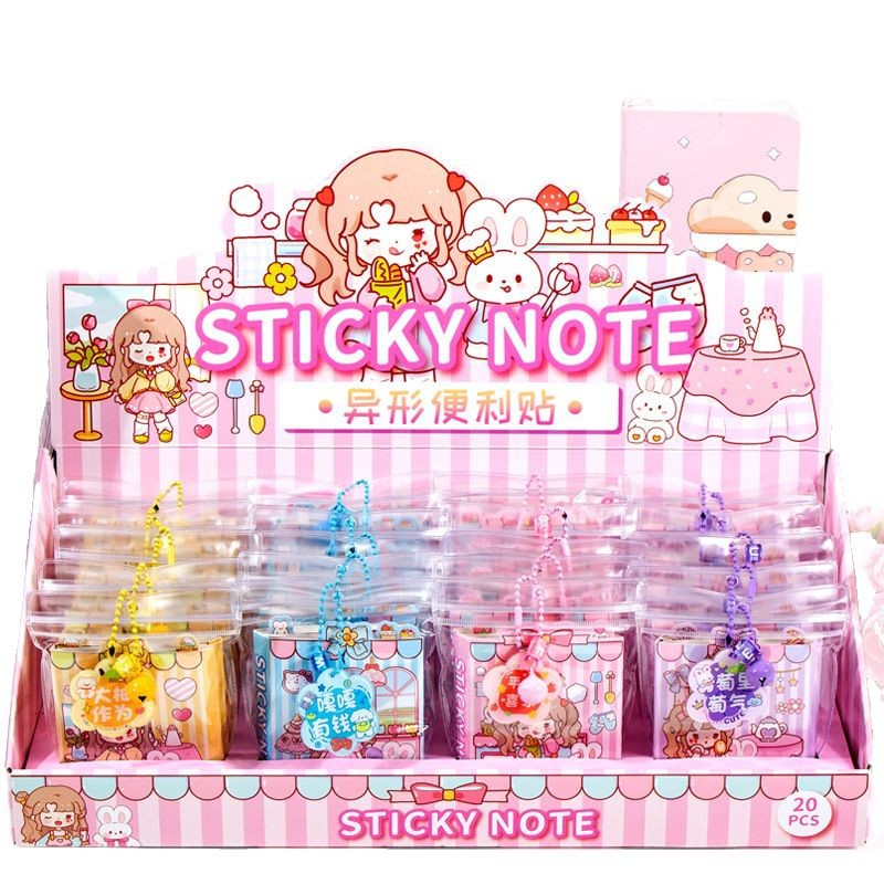 Baby Sweetheart 40% de descuento en notas, bolsa ziplock, papel de mensaje rasgable, papelería portátil de alto valor para estudiantes