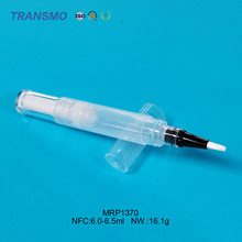 定制款 6ml尼龙毛刷粉底液精华液分装指甲营养液牙齿美白旋拧笔