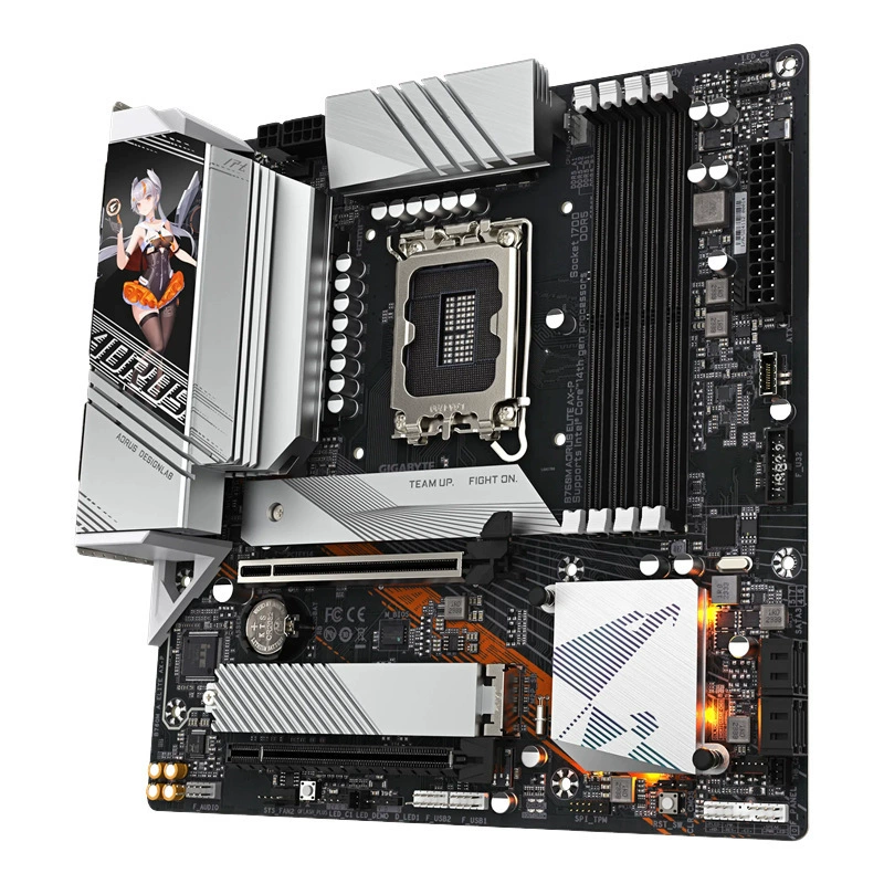 Материнская плата для ПК GIGABYTE B760M AORUS ELITE AX-P, совместимая с LGA1700