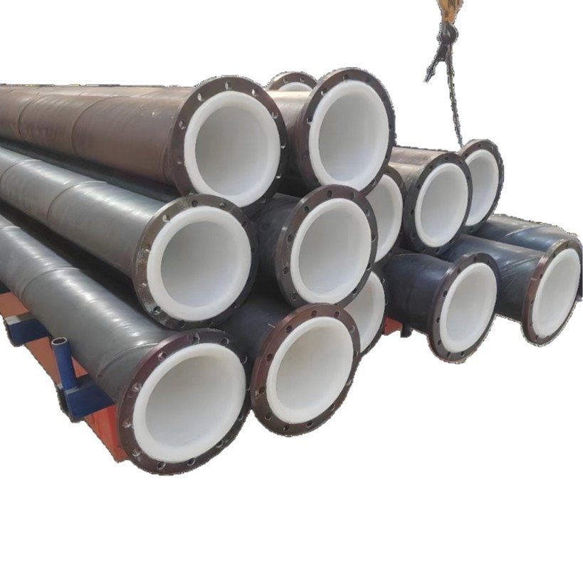 Wear resistant lining PTFE pipeline for chemical, pharmaceutical, acid-base medium transportation, s