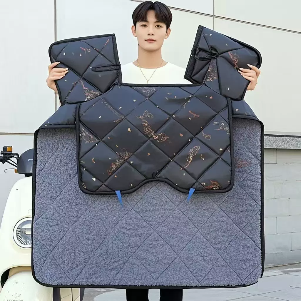 电动车挡风被冬季加绒加厚冬天电瓶摩托车冬款防风罩四季通用批发