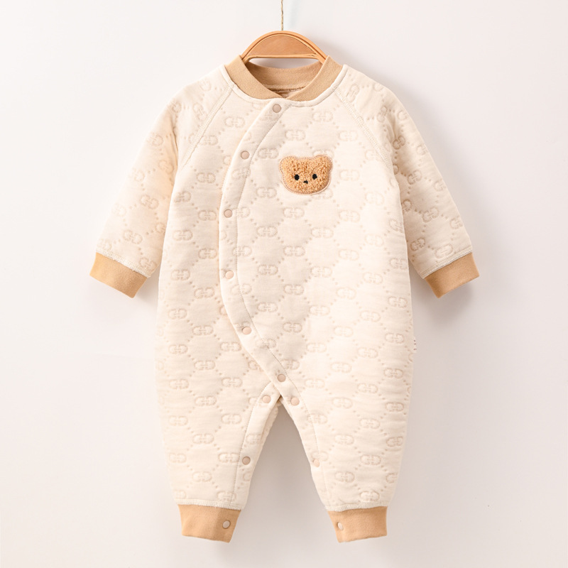 Ropa de otoño e invierno para niños y niñas ropa de bebé recién nacido mono acolchado mameluco de algodón de aire cálido ropa de algodón