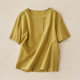 Artistic Vintage Short-sleeved Women's Embroidered Cotton and Linen Round Neck Summer New Arrival Loose plus size All-match T-shirt Pullover Top for Women