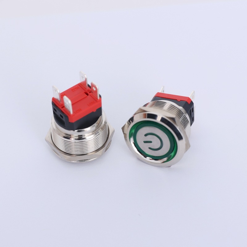 22mm金属按钮开关20A大电流IP68防水16mm19mm不锈钢可加工可配尾
