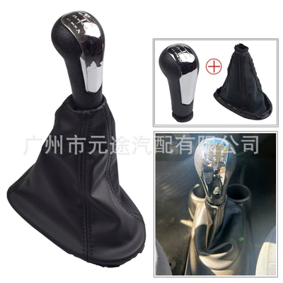 dust cover, Sürətlər qutusu və əl tormozu başlıqları - sk-chevy10-bright-cover-5r-speed-head-black-leather-and-black-wire-cover-integrated-gear-handle