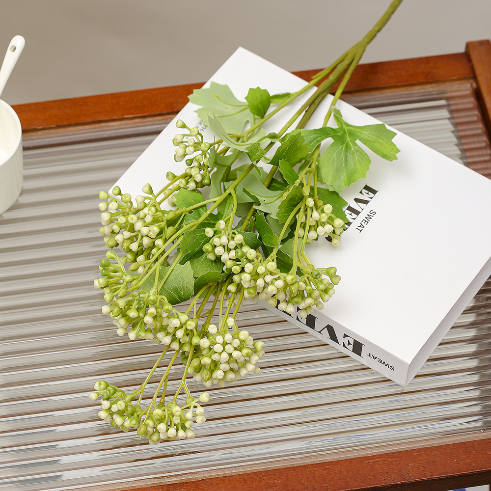 Simulación de la fruta de Milán accesorios de fotografía sala de estar decoración inswind nunca se marchitará simulación flores falsas en maceta