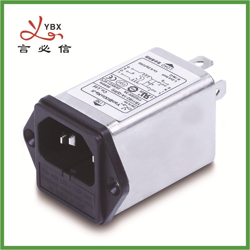 供应滤波器插座式  带双保险丝医疗设备专用滤波器 言必信科技