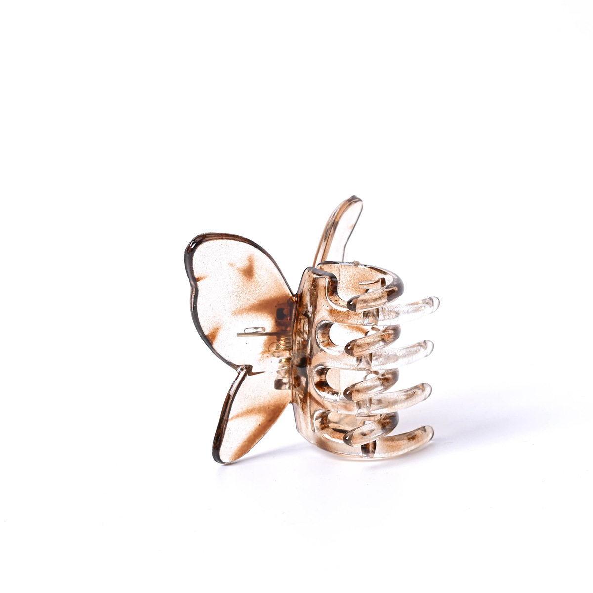 Clip de agarre de mariposa super inmortal nuevo clip de cabello de cristal de peces de tiburón para mujeres celebridades en línea ins clip de cabello de tiburón tocado transfronterizo