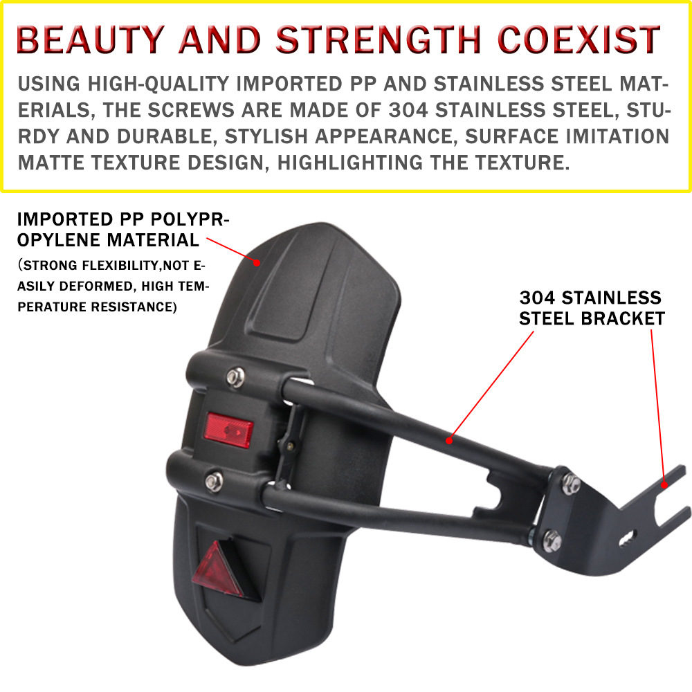 Aplicable a Yamaha TMAX530 TMAX560 motocicleta modificada guardabarros trasero Fender respaldo