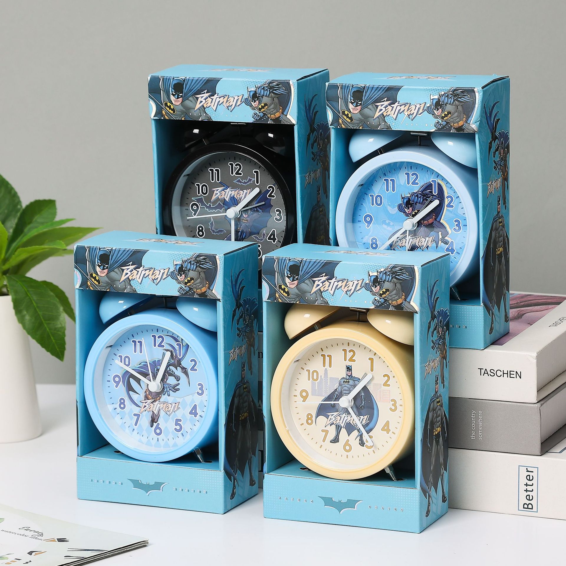 Despertador retro ruidoso con luz nocturna para dormitorio, reloj decorativo silencioso, regalo creativo para estudiantes