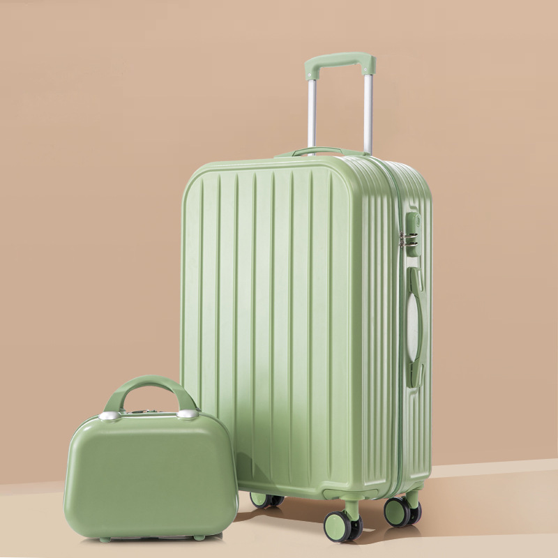 Maleta Maleta trolley nuevo para hombres y mujeres, maleta, rueda universal silenciosa para estudiantes, contraseña de 24 pulgadas, maleta de cuero de embarque 32