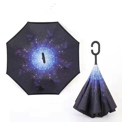 goods in stock Reverse Long handle Advertising umbrella automobile Reverse Umbrella double-deck Sun umbrella advertisement Gift umbrella logo