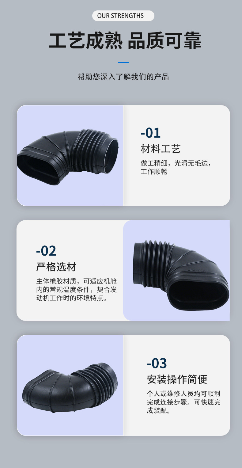 Factory Direct Supply Suitable for Bmw 5 Series E34 Car Air Pipe Intake Pipe Rubber Water Pipe 13711707767