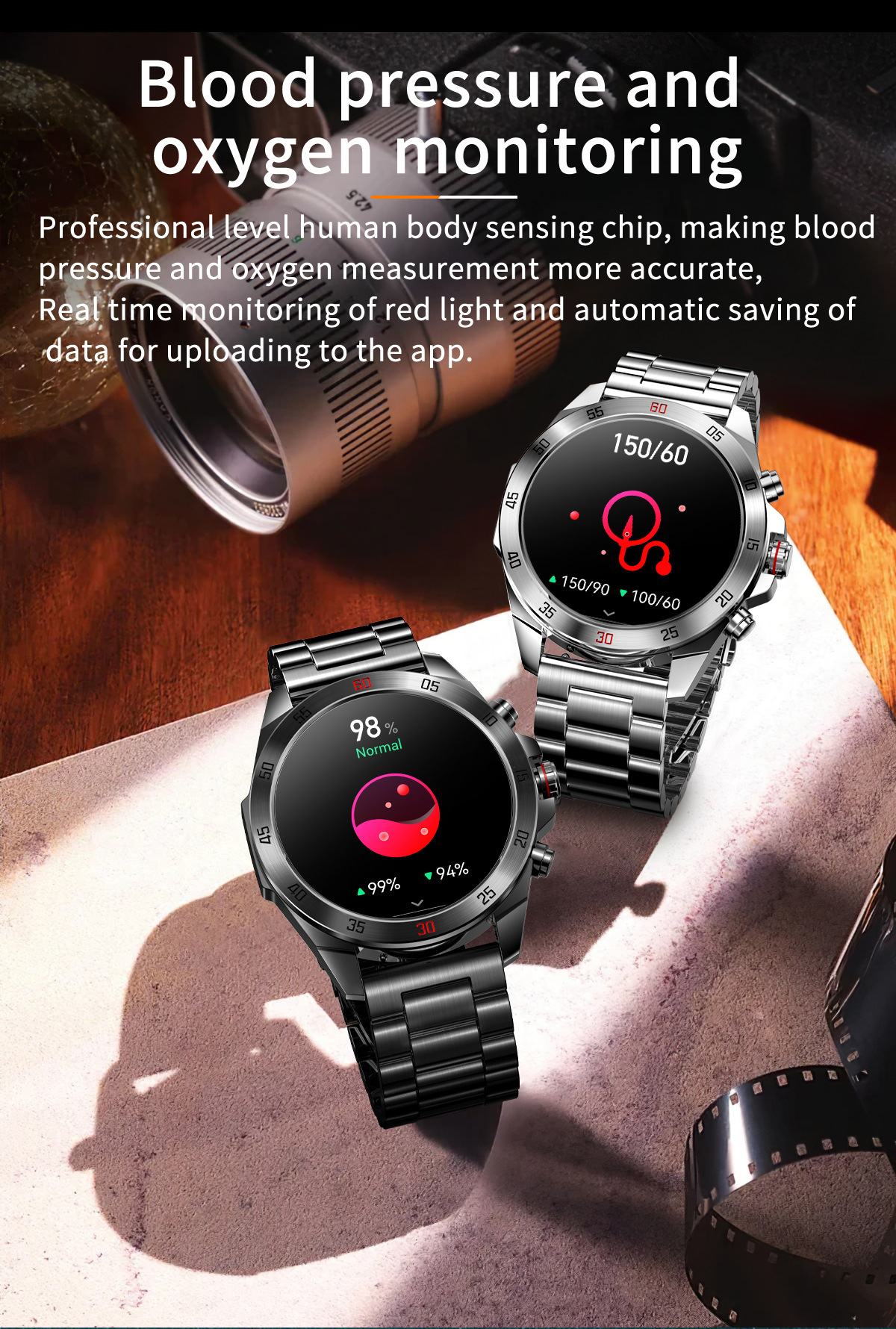 Smartwatch uomo con cardiofrequenzimetro e chiamate bluetooth_voghion.com