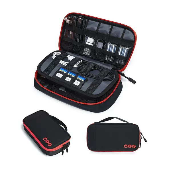 Manufacturer Wholesale Cross-Border New Product Travel Digital Protective Cosmetics Bag Mouse Charger U Disk Mobile Phone Data Bag