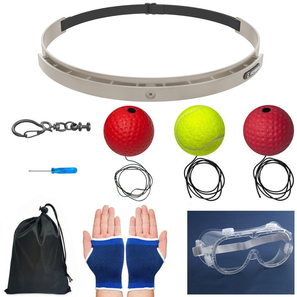 Bola de reacción de boxeo montada en la cabeza Descompresión para niños Bola de ventilación Bola de velocidad mágica Entrenamiento de habilidades para adultos Sala de fitness