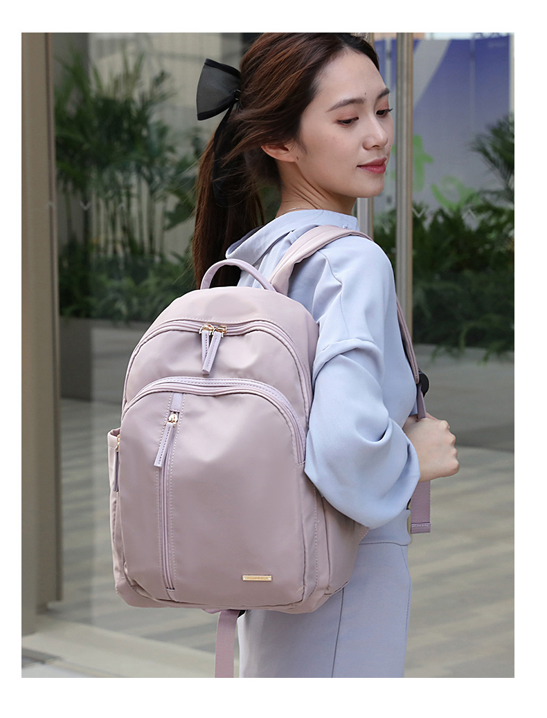 Solid Color Daily Women's Backpack display picture 3