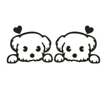 ���QSmall Dog Car Reflective Stickers����С�������N��܇�N��