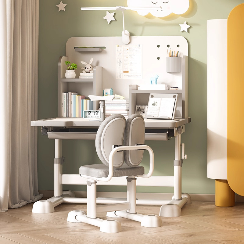 2025 New Kidsren's Study Table, Primary School Student Home Writing Desk, Kidsren's Special Table, Lift Table and Chair Set