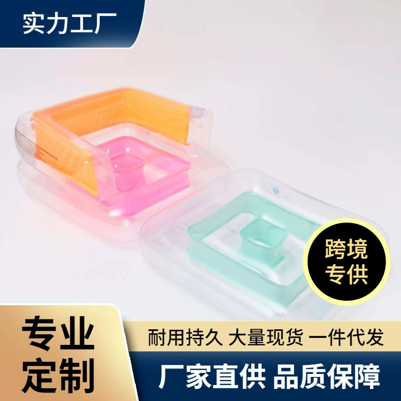 Производители Новый в наличии цвет прозрачный надувной диван ПВХ открытый водный диван кресло Цельный портативный