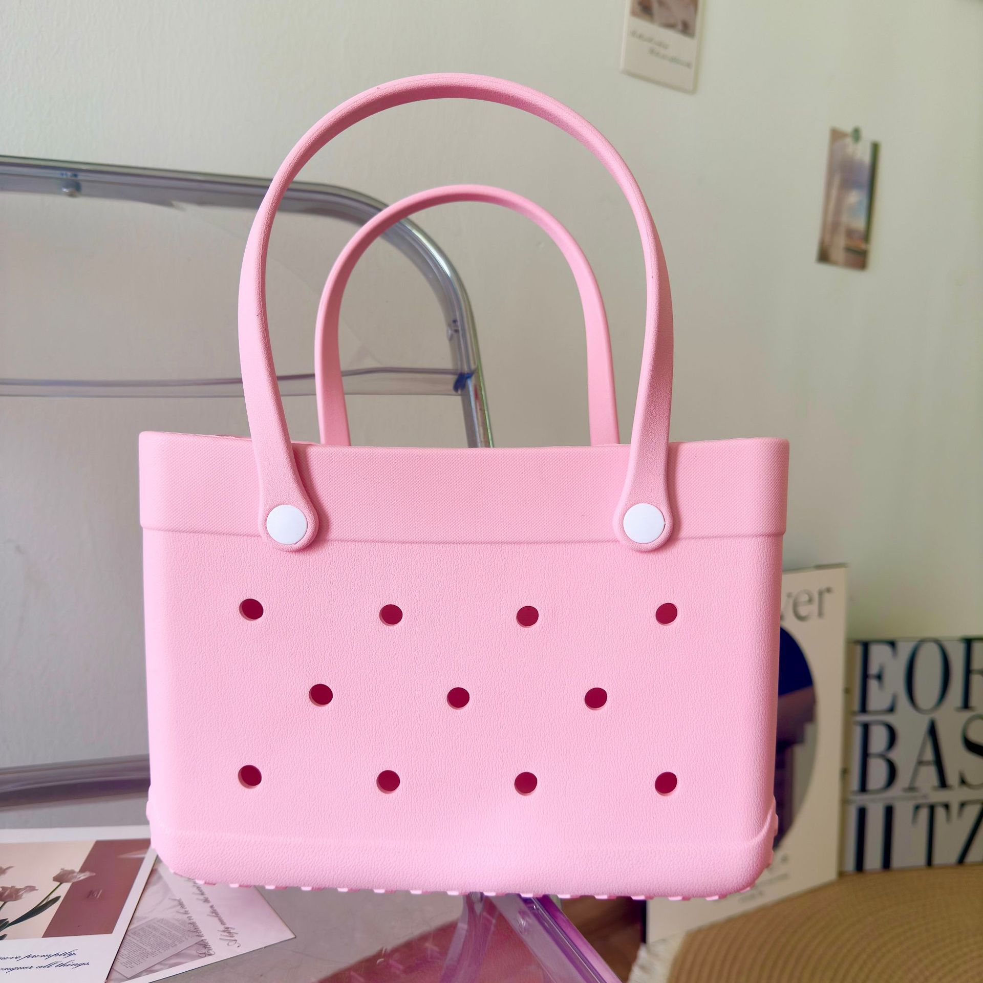 957g Weight Open Closure Type Double Handle Strap Type Square Bag Bags Type Casual Occasion EVA Material Heart Shape, Bow Knot Pattern All Seasons Season Women's Gender Cute Style Square Shape Women's EVA Heart Shape Bow Knot Cute Square Open Square Bag 11