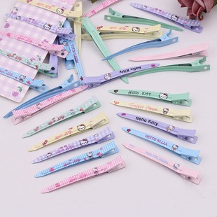 Sanrio Duckbill Clip Women's Large Hair Clip Metal Positioning Clip Forehead Side Clip Makeup Face Wash Bangs Clip Hairpin