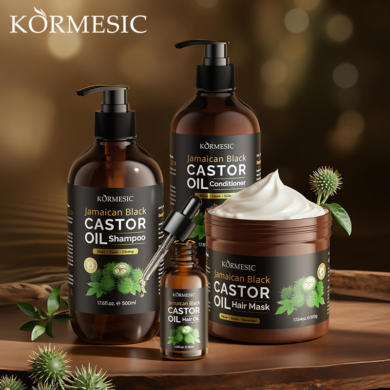 Cross-Border Kormesic Jamaican Black Castor Oil Hair Mask, Hydrating and Smoothing, Wholesale from Foreign Trade Manufacturers