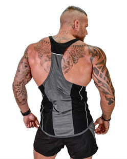 European Size Basketball Vest Men's Loose I-Shaped Quick-Drying Sleeveless Top Training Clothes Running Fitness Clothes