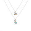 Children's accessory, cartoon necklace for friend, pendant, chain, set