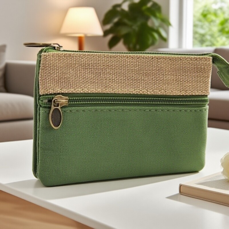 Batch Solid Color Cotton Multi-Layer Small Square Bag Coin Purse Card Bag Storage Bag Can Pack Simple Fashion Small Bag