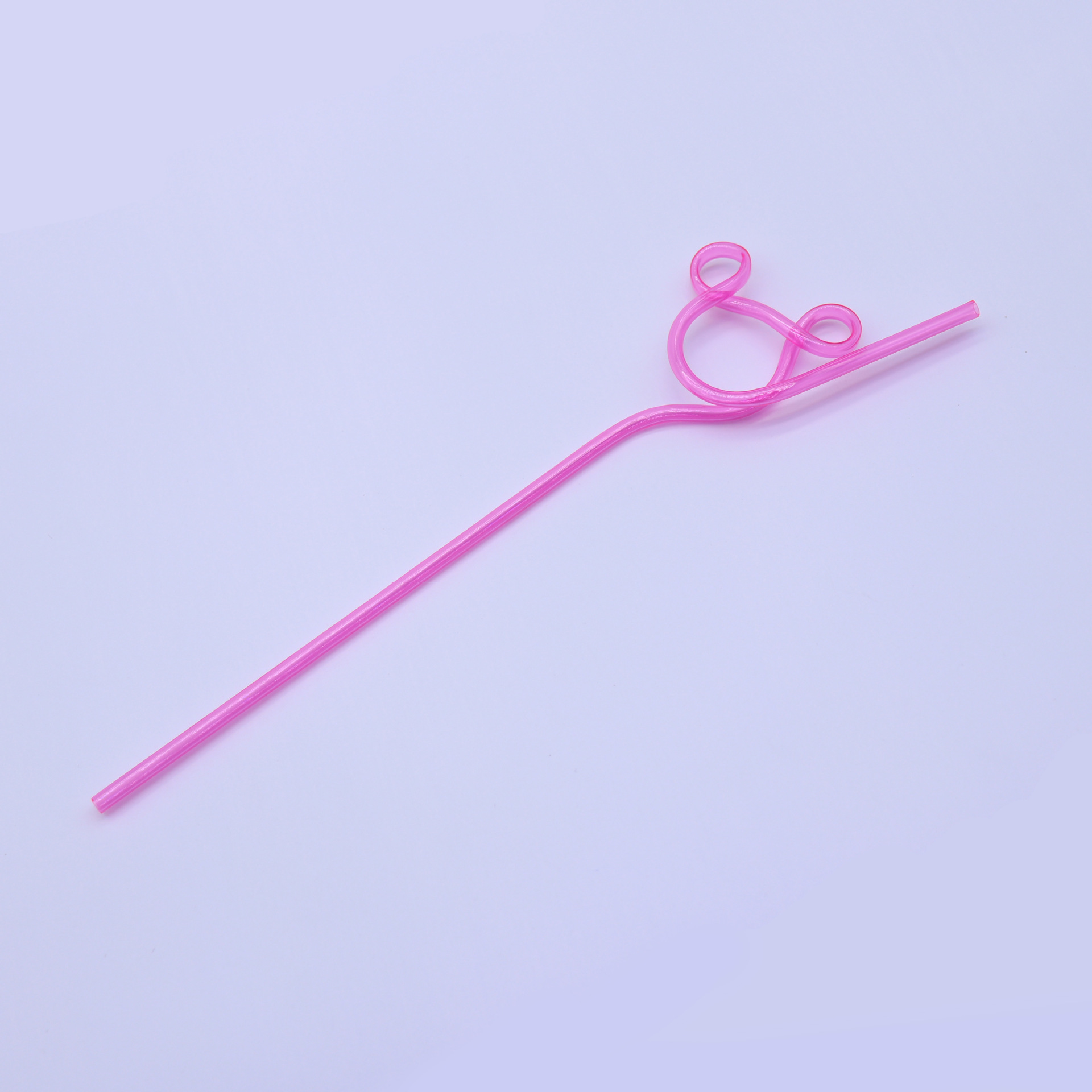 Paja de forma creativa directa de fábrica PETG forma curva paja fiesta niños divertido arte paja en stock
