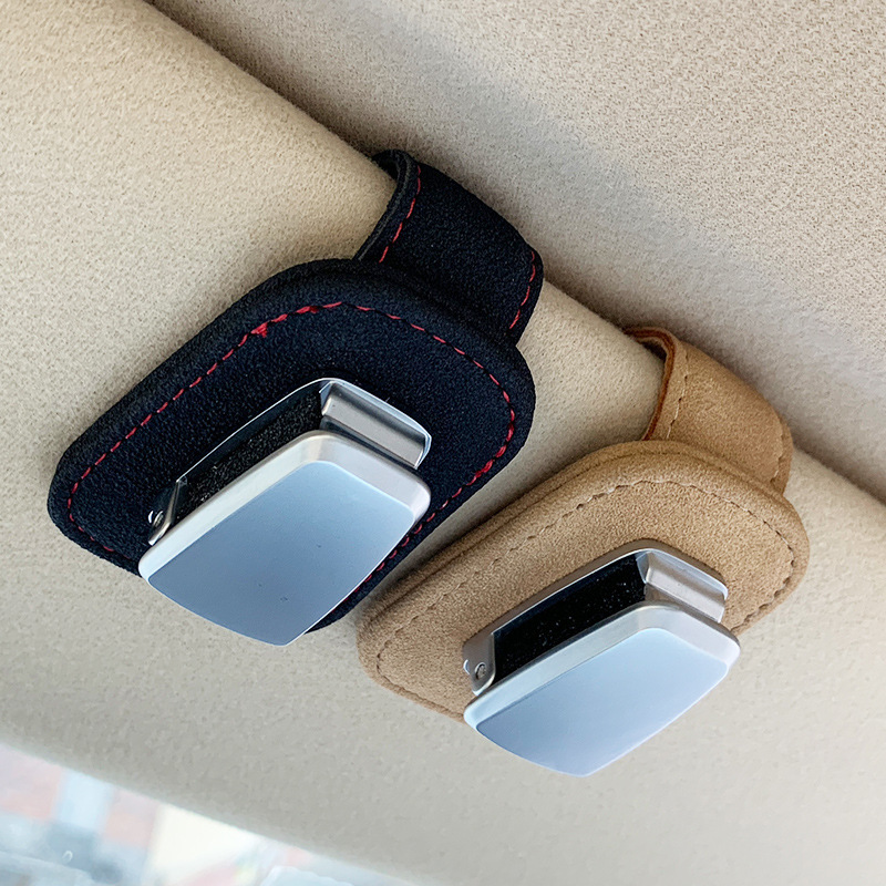 Cross-border car glasses clip car sun visor storage artifact multi-functional creative sunglasses card bill clip