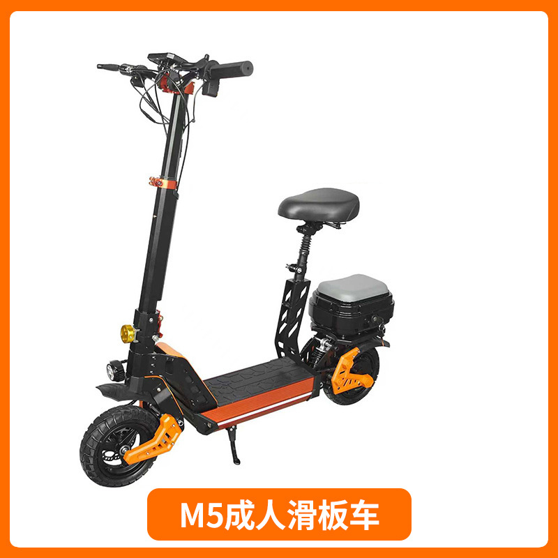 Nuevo scooter plegable para adultos con asiento amortiguador 10 pulgadas scooter eléctrico M5 scooter