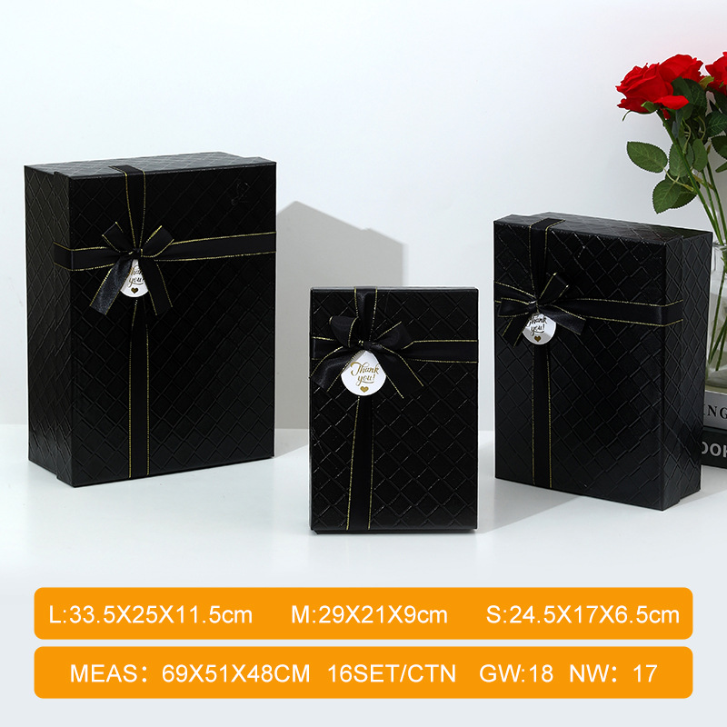 Caja de Regalo Rectangular con Tapa de Cartón Gris para Regalos image 7