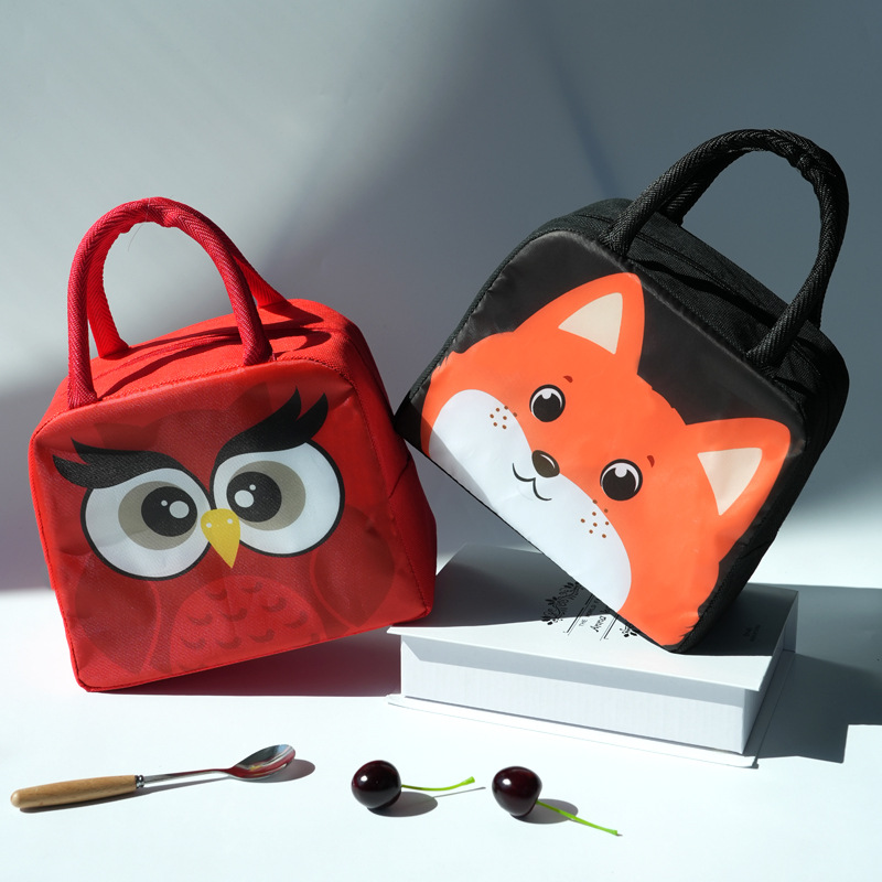 Bolsa de almuerzo de animales lindos para niños estudiantes para llevar comida al trabajo bolsa de almuerzo bolsa de aislamiento al aire libre bolsa de almacenamiento de almuerzo de picnic