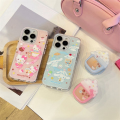 可爱甜品奶茶杯KT玉桂狗磁吸适用iPhone17苹果16ProMax15手机壳14