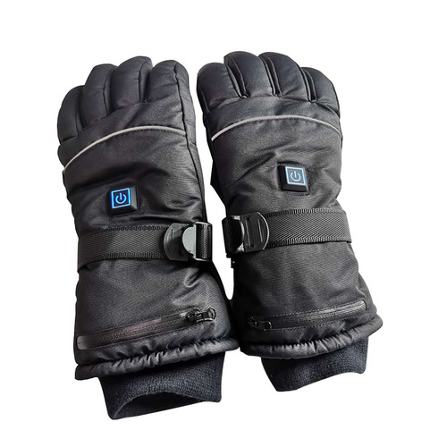 Heating Gloves for Outdoor Cycling, 3-Stage Temperature Control, Heated Ski Gloves for Cold Weather, Thick Insulated Electric Heating Gloves