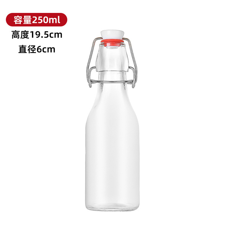 둥근 병 250ml, 투명