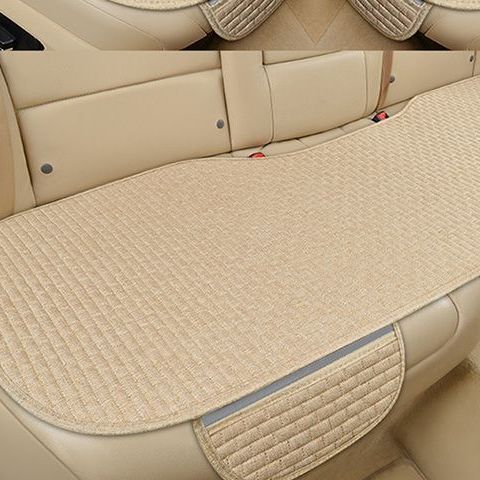 Seat cushion, seat cover — Universal Five-Seat Half Cover - beige-rear-row-long-cushion