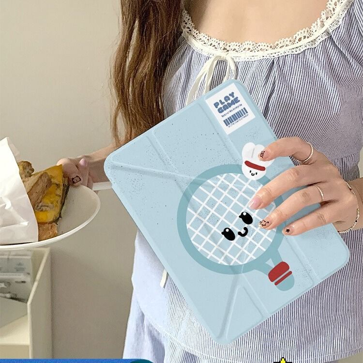 Xiaohongshu Cute Badminton Y+ 70% off Ipadair6 Set Air5/4 New Ipad10 Anti-Fall 11 Inch 10.2