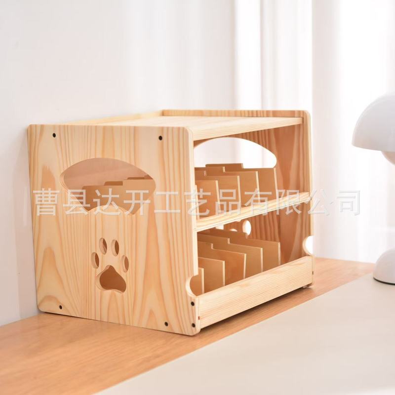 木製猫缶詰収納ラックペット缶詰ラック食品貯蔵室収納タンクラック竹製多機能収納ラック|undefined