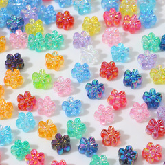 卸売りかわいいab彩小花樹脂散珠日本diy手作りアクセサリーイヤリングネックレスビーズ材料
