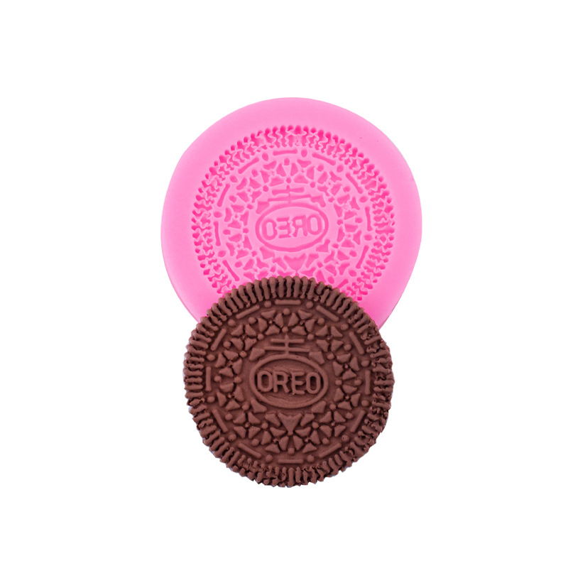 Simulación sándwich galleta Oreo molde de silicona creativa pastel chocolate decoración arcilla cerámica suave epoxi