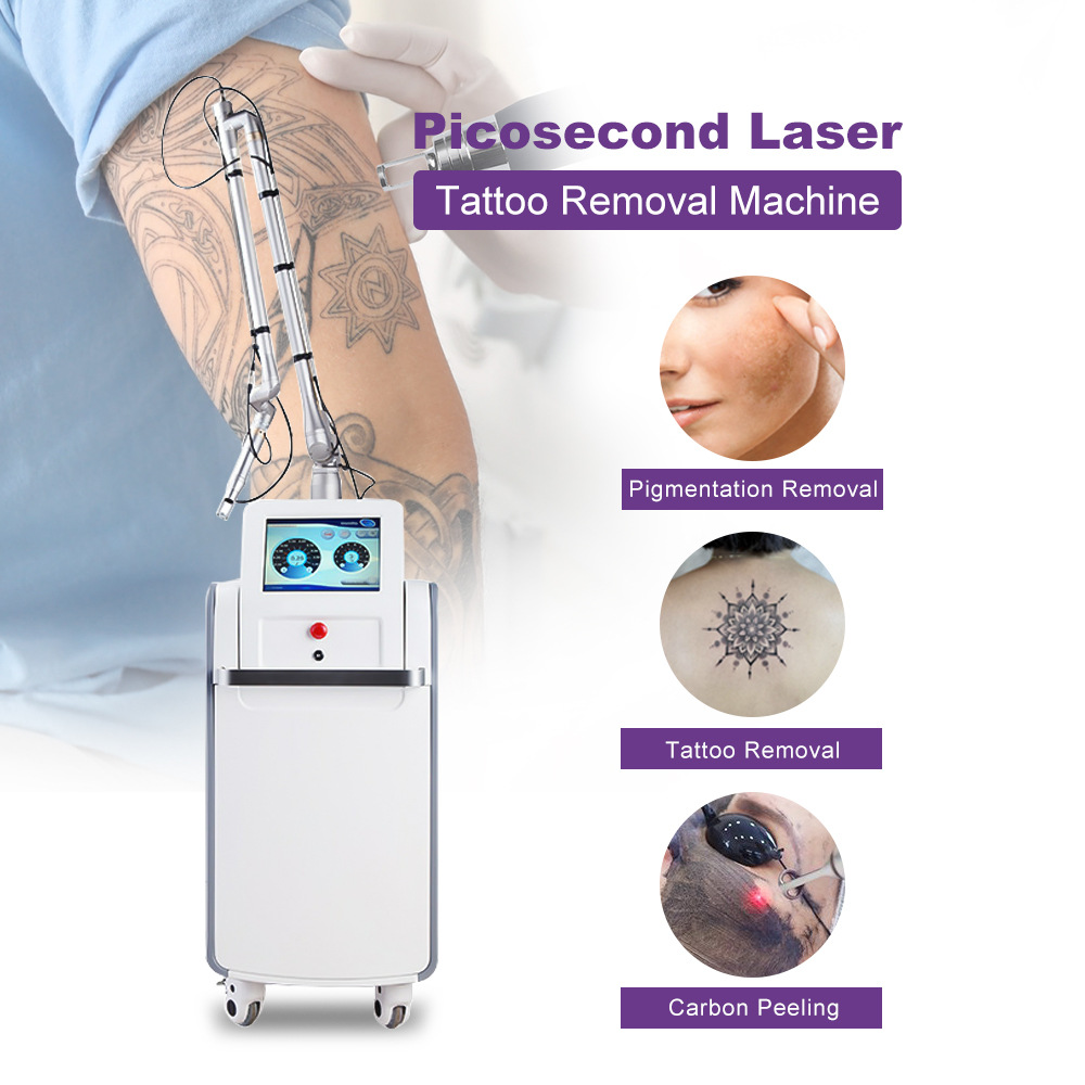 Comercio exterior transfronterizo máquina láser de picosegundos para eliminar manchas de color no invasivo lavado tatuaje mejora la piel instrumento de belleza comercial