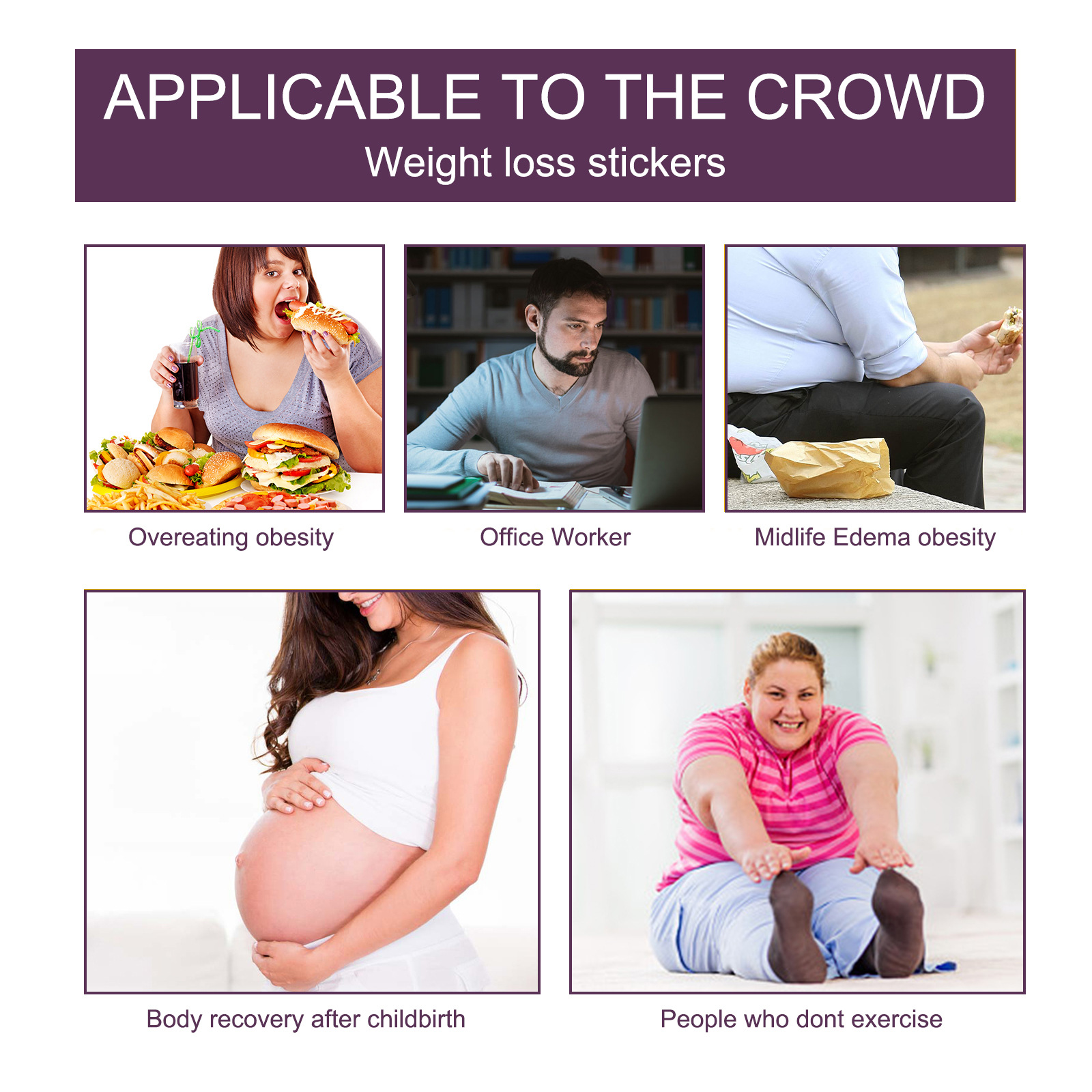 EELHOE lymphatic magnetic suction body large belly, tight and shaping waist fat, slimming patch for_voghion.com