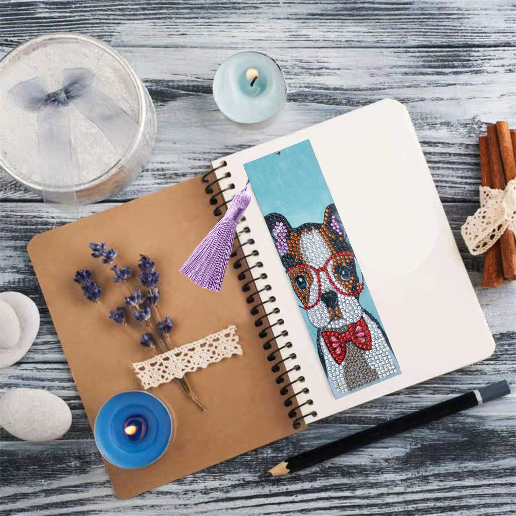 Diamond painted set with tassels, 1 pieces, DIY, print
