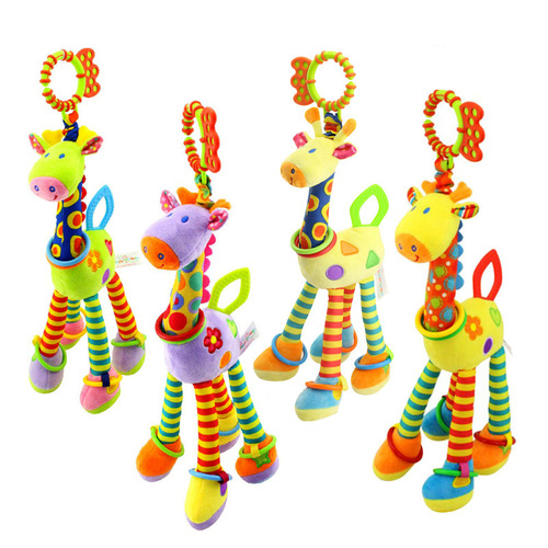 Happymonkey doll giraffe bed hanging cartoon animal rattle lathe hanging baby plush toy