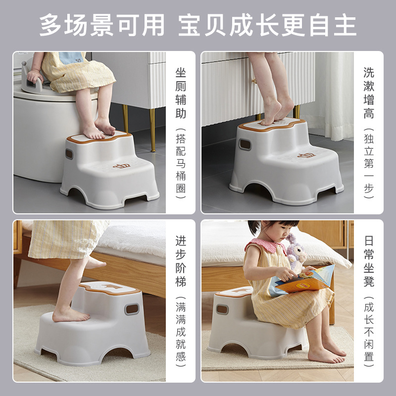 Taburete para niños bebé paso de lavado de manos Taburete de lavado de corona lavado de cara taburete de paso antideslizante banco de aumento de altura transfronterizo