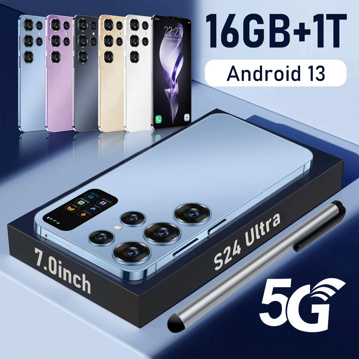 S24 ULTRA, 3G Android смартфон, 6.8" экран, 1+16 ГБ, поставщик